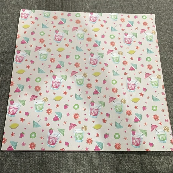 Vacation Vibes Paper pad Scarpbooking Pages flamingo palms bathing suits - Picture 9 of 15